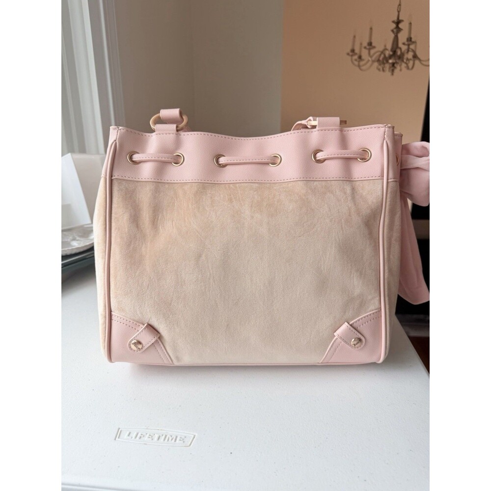 Juicy Couture New Love Chapter Tote daydreamer Bag Purse Buff Beige Tan NWT - Picture 4 of 8